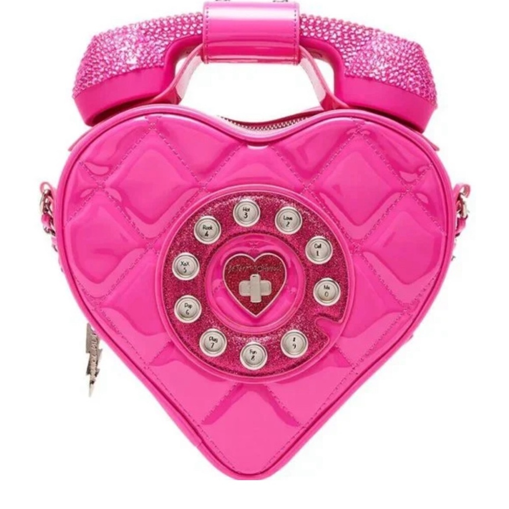 NWT Betsey Johnson Pink Phone Purse